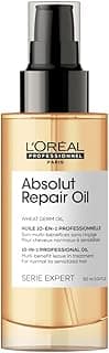 L’Oréal Professionnel | Absolut Repair Oil multi-benefit leave in treatment | For dry and damaged hair | | Repairs & Hydrates Dry, Damaged Hair | With Protein and Omega-9 | SERIE EXPERT | 90ml