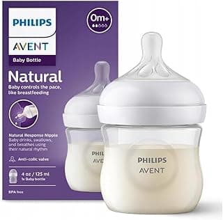Philips Avent Natural Response 125ml, Baby Feeding Bottle, BPA Free, 0 Months+