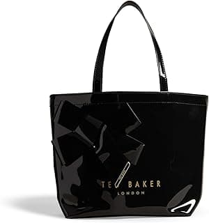 Ted Baker Womens Niki-Icon Vinyl Bow Shopper Handbag, One Size