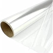 Packing Roll Transparent Clear Cellophane Wrap Roll, Clear Flowers Baskets Food Gift Crystal Wrappings Paper Food Safe Packing Paper Width 70cm x Length 1.5 Meters, 70CMX1.5M