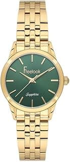 Freelook Paris Freelook -Naturelle Women's Watch | Steel Case | Stainless Steel Band | Dark Green&Round Dial | Analog | Japanese Quartz | Sapphire Crystal |Premium Luxury Watch |Ideal Gift |Water Resistant 50 Meters