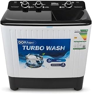 DuraSat Twin Tub Washing Machine, 6.5 kg Capacity, Model DS7WT, White