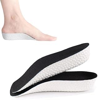 Goodern Goodern 1 Pair Inner Height Increasing Insole,3.5cm Heel Lift Foot Pads Invisible Hidden Soft Heel Cushion Inserts Insoles,Breathable Sports Shock Absorption Half Cushion Insoles for Men Women-Style B