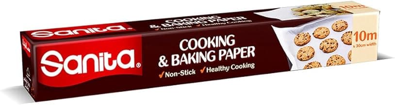 Sanita Cooking and Baking Paper 24-Pieces, 10 m Length, White