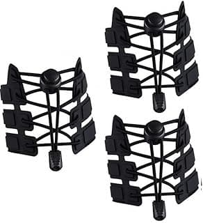 KASTWAVE 3 Pairs Elastic No Tie Shoe Laces - Tieless Stretch Shoelaces with Strong Lock, One Size Fits All for Kids & Adults, Ideal for Sneakers