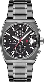 Armani Exchange AX2823 Oliver Chronograph Stainless Steel Quartz Wrist Watch for Men, 40 mm Case Size, Black/Grey
