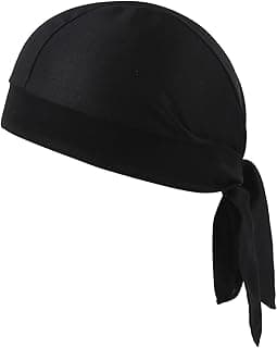 GoodTool Sweat Wicking Head Wraps, Helmet Liner for Cycling and Motorcycle, Cycling Running Sports Hat, for Men Running Motorcycle