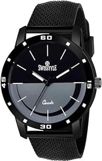SWISSTYLE Analog DIAL Strap Watch for Men (Black)
