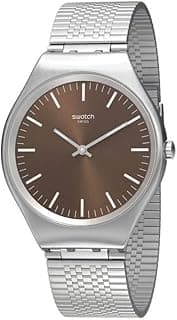 Swatch Womens Analogue Quartz Watch with Stainless Steel Strap SYXS112GG
