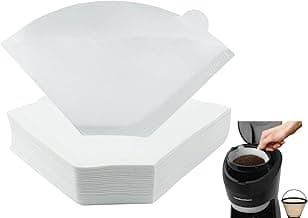 100 Count Disposable Coffee Paper Filters, Size #1 Cone Unbleached Disposable Coffee Filters, Cone Paper Fits for Drip and Compatible with Pour Over Coffee Maker