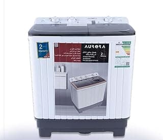 5 KG Twin Tub Semi-Automatic Washing Machine, Superior Cleaning Performance White Color Model Name: AR-06TTH