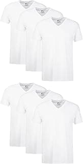 Hanes Mens Cotton, Moisture-wicking V-neck Tee Undershirts, Multiple Packs And Colors