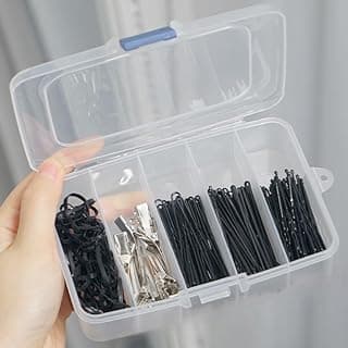 1pc Mini Transparent 5-grid Dustproof Jewelry Storage Box,For Organize Hair Clips, Earrings, Rings & More
