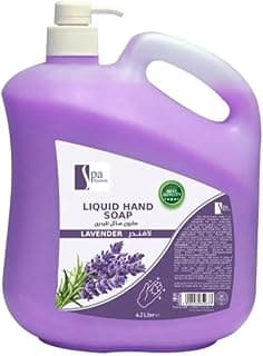 Spa System Liquid Hand Soap, Lavender Scent, Gentle Cleansing with Natural Ingredients, 4.2L, Paraben-Free, Suitable for All Skin Types