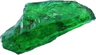 Gemsgrowth 280 Carat Natural Colombian Green Emerald Rough – Uncut Raw Loose Gemstones for Jewelry Making, Crystal Healing, and Collectors, Large, Gemstone, green emerald
