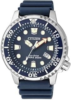 Citizen Citizen Herren Analog Eco-Drive Armbanduhr mit Gummiband Promaster Marine