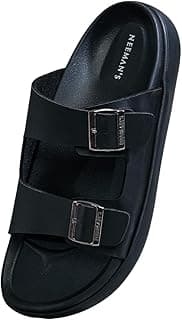 Neeman's PureWhoosh Flow Sandals for Men | Double-Buckle Comfort | Lightweight, Flexible & Stylish Everyday Wear
