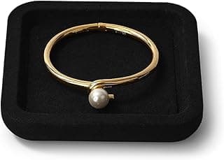 Woodten Woodten Black Microfiber Jewelry Display Flat Tray for Rings Earrings Necklace Bracelet, Jewelry Photograph Display Catchall Jewelry Display Organizer Tray Dish(XS)