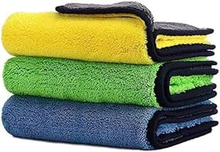 Car Drying Towel, Free Microfiber Cleaning Cloth,Premium Professional Soft Microfiber,Super Absorbent Detailing for Car/Windows/Screen/Kitchen,40x30cm 3Pack