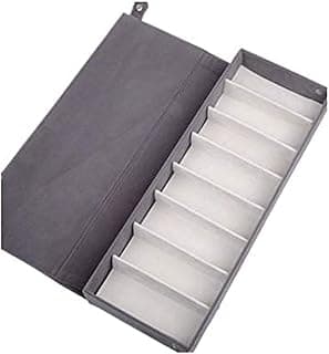 8 Slot Grid Eyewear Stand Holder Sunglasses Glasses Storage Display Jewelry Tray Case Box Organizer-grey