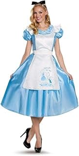 Disguise Disguise Costumes Classic Alice Deluxe Costume (Adult), As Shown, X-Large