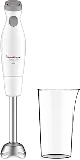 MOULINEX Hand Blender | Easy Chef Hand Stick Blender with 800 ml Beaker | 450W | White | Plastic/Stainless Steel |2 Years Warranty |DD451127