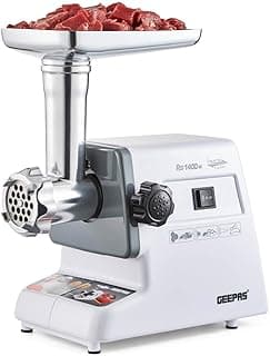 Geepas Electric Meat Grinder, Capacity 1 Kg. White, GMG767