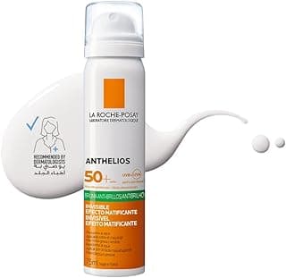 La Roche-Posay Anthelios UVMune 400 Anti-Shine Fresh Mist Sunscreen SPF 50+ for Men/Women; Dermatologically-Tested Sunblock for All Skin Types 75ML