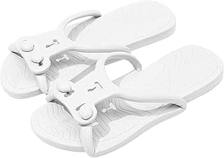 Aputue Aputue Foldable Travel Shower Shoes, Lightweight EVA Material Portable Waterproof Slides, Non Slip Quick Dry Removable Detachable Sandals, Compact Indoor Outdoor Slippers for Hotel Spa 37-38 Size