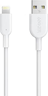 Anker Powerline II Lightning Cable, [3ft MFi Certified] USB Charging/Sync Lightning Cord Compatible with iPhone SE 11 11 Pro 11 Pro Max Xs MAX XR X 8 7 6S 6 5, iPad and More (White)