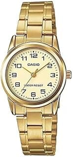 Casio Women's Black Dial Stainless Steel Analog Watch