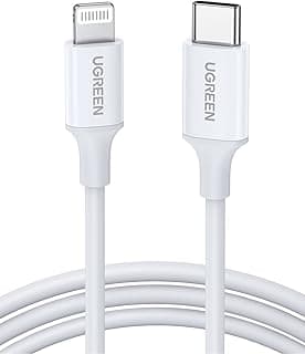 UGREEN iPhone Charger Cable 1M[MFi Certified] USB C to Lightning Cable Fast Charging Power Delivery PD 20W iPhone Cable for iPhone 14/14 Pro/14 Plus/14 Pro Max, iPad Pro, iPhone 8-13 All Series