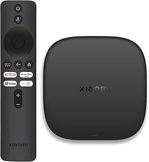 Xiaomi TV Box S 3rd Gen UK Version, 4K UHD,2GB RAM + 32GB ROM, Dolby Vision & Atmos, WiFi 6, HDMI 2.1,Google TV, Fast Streaming, Black(with British plug)