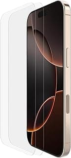 Compatible with iPhone 16 Pro Screen Protector 6.3-Inch 9H Tempered Glass Film Case-Friendly HD Clear Protection Easy to Install Ultra Anti Fingerprint 2-Pack