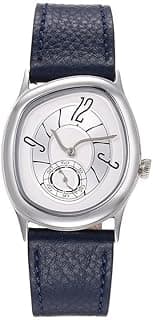 Gosasa Creative Elegant Unisex Quartz Watch with Soft Leather Strap – Unique Twisted Dial Design Fashion Dress Wristwatch for Men and Women, Stylish Gift for Him or Her