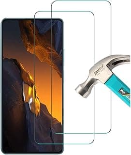 2 Pack, Compatible with Xiaomi Poco F5 5G(6.67")Screen Protector, Tempered Glass for Poco F5 5G, 9H Scratch Resistant, Bubble Free, Easy to install