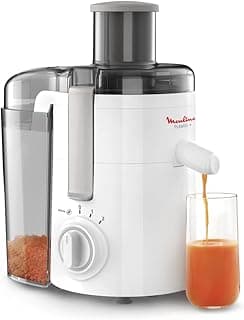 MOULINEX Juicer | Fruitelia Juice Extractor | 350W | White | Plastic/Stainless Steel | 2 Years Warranty | JU370127
