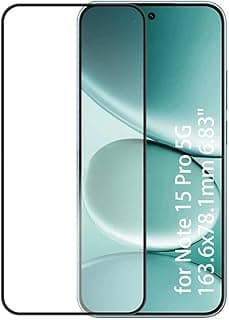 Kepuch Screen Protector Compatible for Xiaomi Redmi Note 15 Pro 5G 163.6x78.1mm 6.83" - Tempered Glass 2 Pack