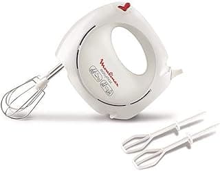 MOULINEX Hand Mixer | Easy Max Hand Mixer | 200 W | 5 speeds | White | Plastic/Stainless Steel | 2 Years Warranty | HM250127