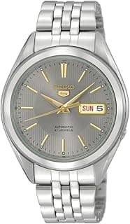Seiko Men's Automatic Watch With Analog Display And Stainless Steel Strap Snkl19J1, Silver