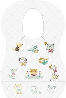 Star Babies Star Babies Disposable Bibs Pack of 8-Animal Print