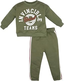 DeFacto Baby Boys DeFacto Round Neck Long Sleeve Baby Boy Pajama Set Cotton Sweatshirt and Knitted Joggers Knitted Set