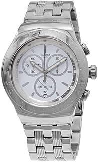 Swatch His Mastery Chronograph Quartz Silver Dial Men's Watch YOS459G