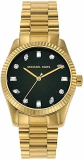 Michael Kors Lexington Watch for Women, 38mm Quartz Three Hand Movement with Stainless Steel or Leather Strap