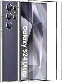 Pack of 2 Screen Protectors, HD Tempered Glass Screen Protector For Samsung Galaxy S24 Ultra