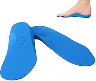 Slimflex Simple Insoles for Plantar Fasciitis Relief | Arch Support - Foot Pain Relief | Flat Feet, Metatarsalgia, Pronation & Supination | Medium Hardness