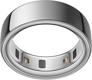 · Size 4 – Smart Ring | Wearable Sleep Tracker | Heart Rate | Fitness Tracker | Up to 8 Days of Battery Life - Silver - Oura Ring 4