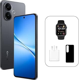 vivo V60 Lite 5G (Elegant Black, 12GB RAM, 512GB) | 120Hz AMOLED Display | 32MP Selfie Camera | 6500mAH Battery | IP65 | Smartwatch, 24M Warranty, 455Days Screen Replacement – Middle East Version