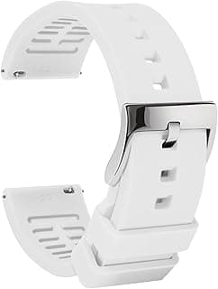 TStrap Silicone Watch Strap Rubber - Quick Release Watch Band for Mens Womens - Waterproof Smart Watch Straps with Clasp - Military Watches Bracelet Replacement Ladies - 18mm 19mm 20mm 21mm 22mm 24mm