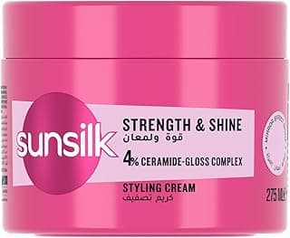 SUNSILK Styling cream, Strength & Shine, for hair 10x stronger and 2x smoother** + ultra shine, 275ml